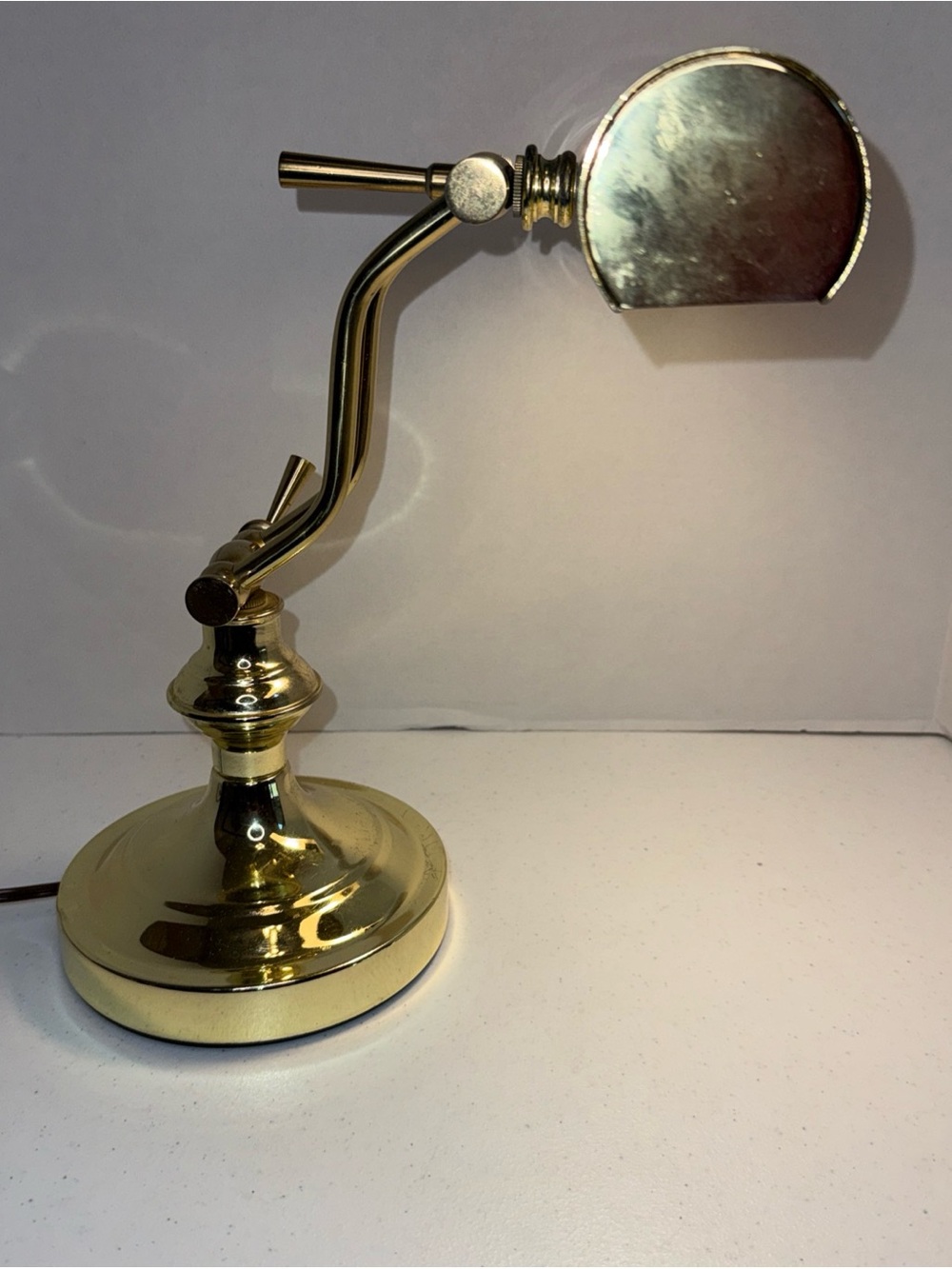 Adjustable Brass Desk or piano Lamp